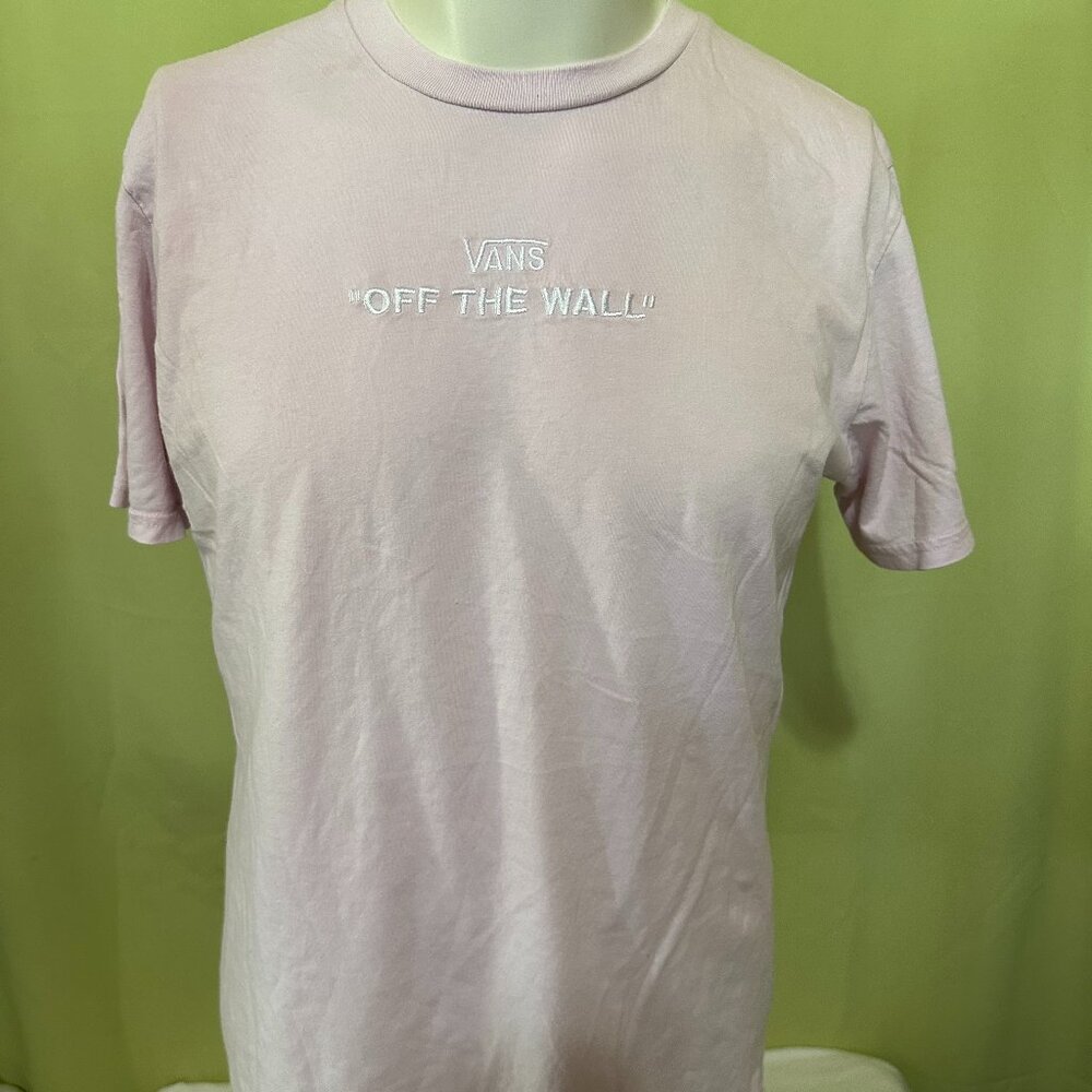 Vans Off the Wall Classic Fit Men's Pink T Shirt Medium Cotton
